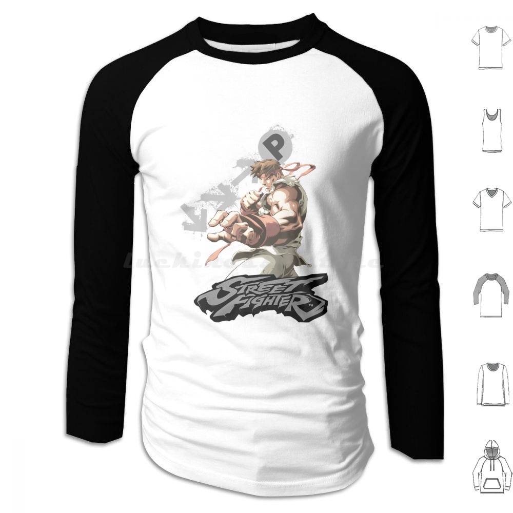 Gaming Retro Arcade - Us Ryu Portret Fireball 01 Hoodie