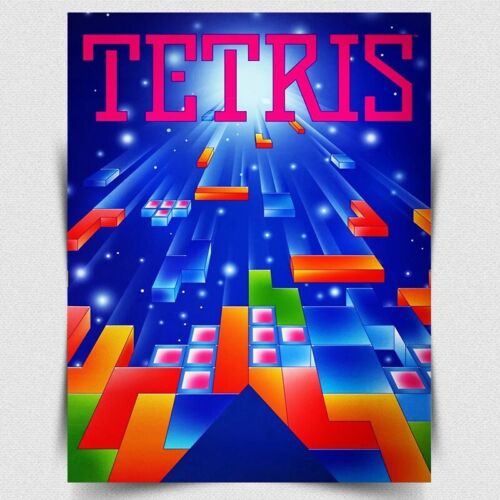 Gaming Retro Arcade - TETRIS METALEN TEKEN PLAQUE - Retro