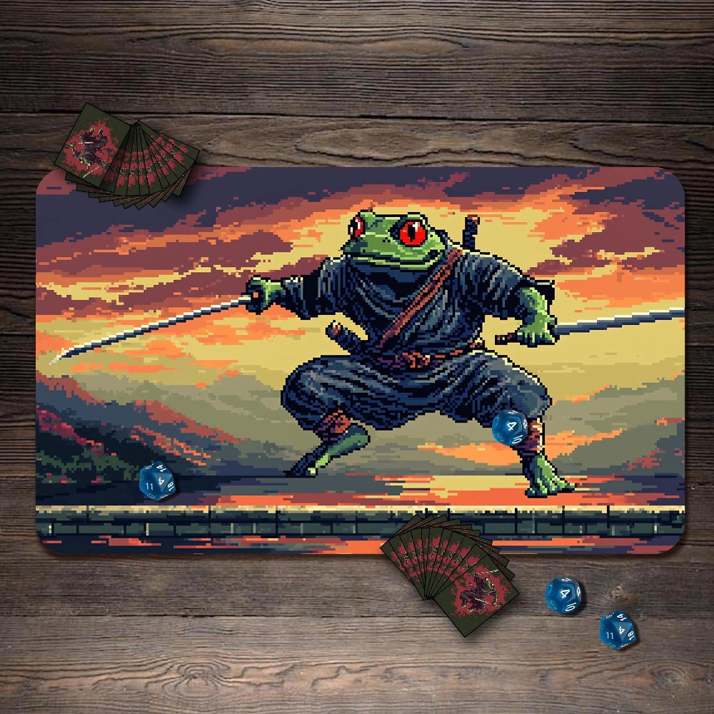 Retro Pixel Kikker Samurai Gam - Retro Gaming Desk recensie en prijs