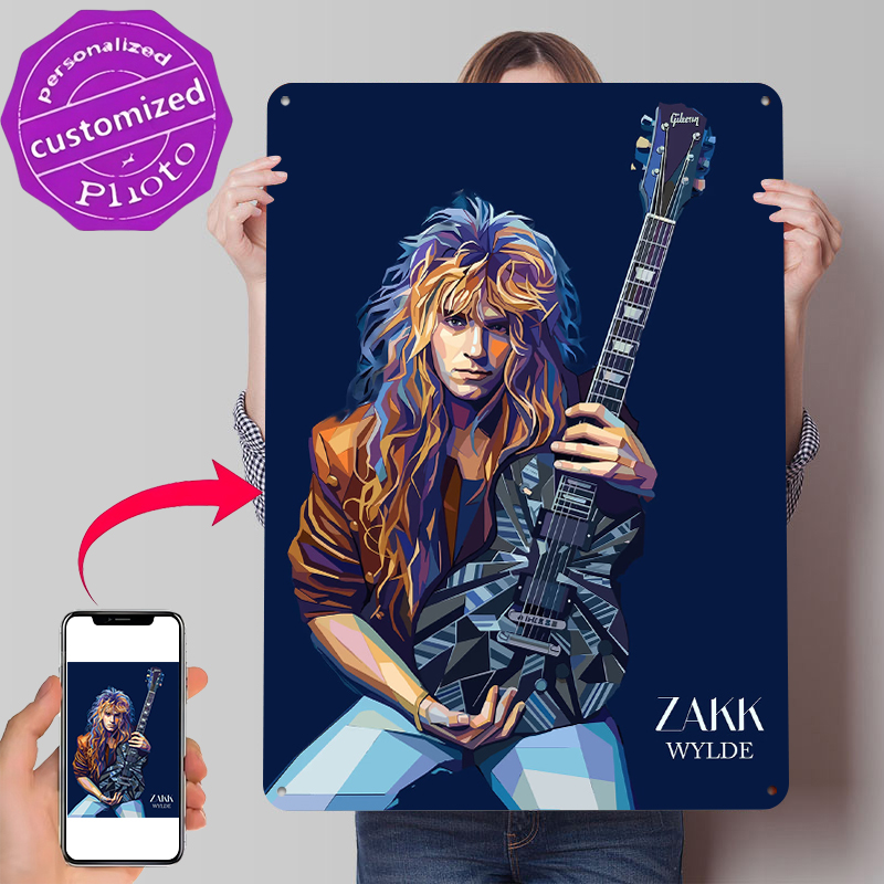 Zakk Wylde Kunstportret Metale - Retro Gaming At Home recensie en prijs