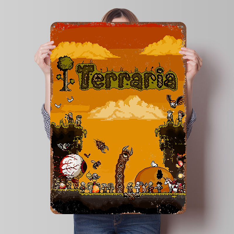 Terraria Pixel Art Game Geprin - Retro Gaming At Home recensie en prijs