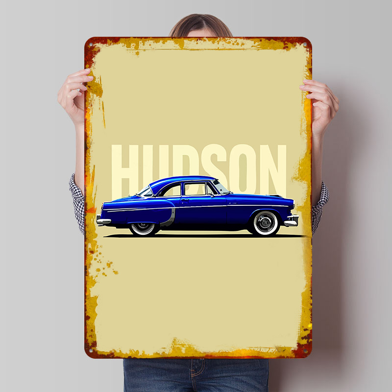 Blauwe Hudson Klassieke Auto T - Retro Gaming At Home recensie en prijs