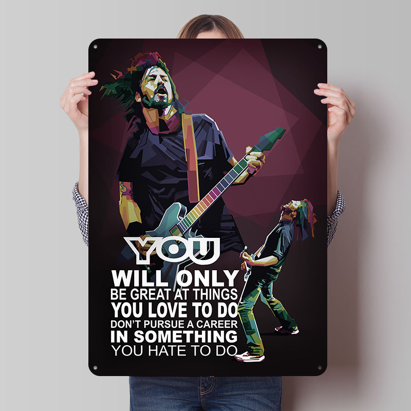 Rockstar Quotes Tin Poster Aan - Retro Gaming At Home recensie en prijs