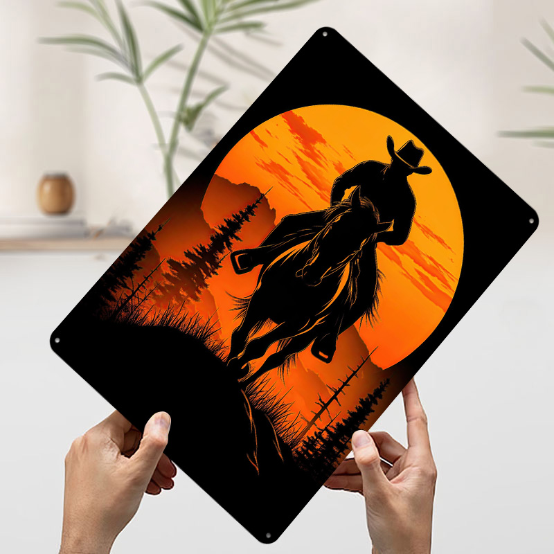 Cowboy silhouet zonsondergang  - Retro Gaming At Home recensie en prijs