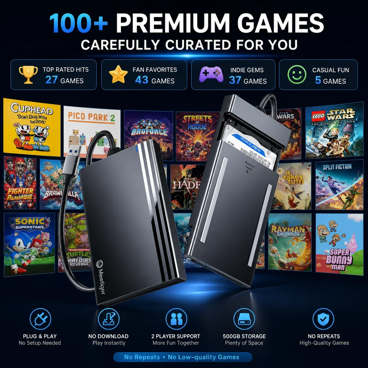 ZieBuddy 500GB gameconsole 110 - Retro Gaming Hard Drive recensie en prijs