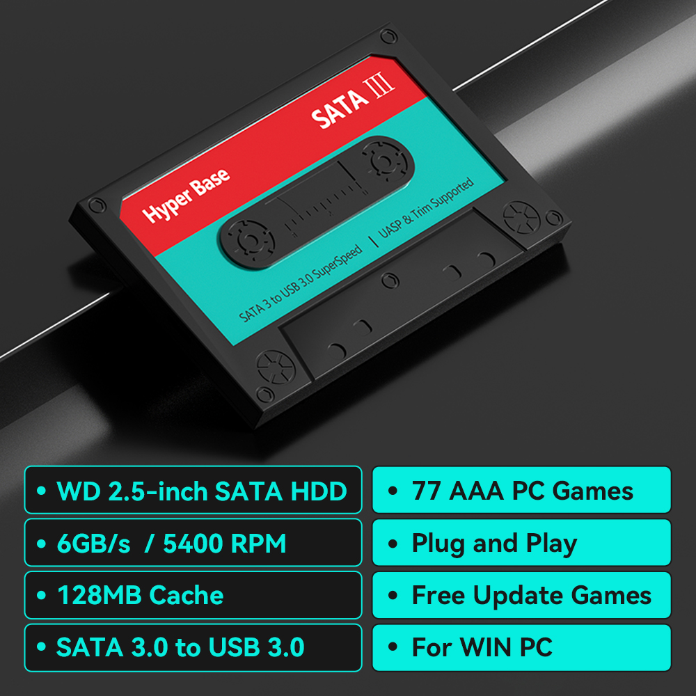 2TB Game Harde Schijf met 77 P - Retro Gaming Hard Drive recensie en prijs