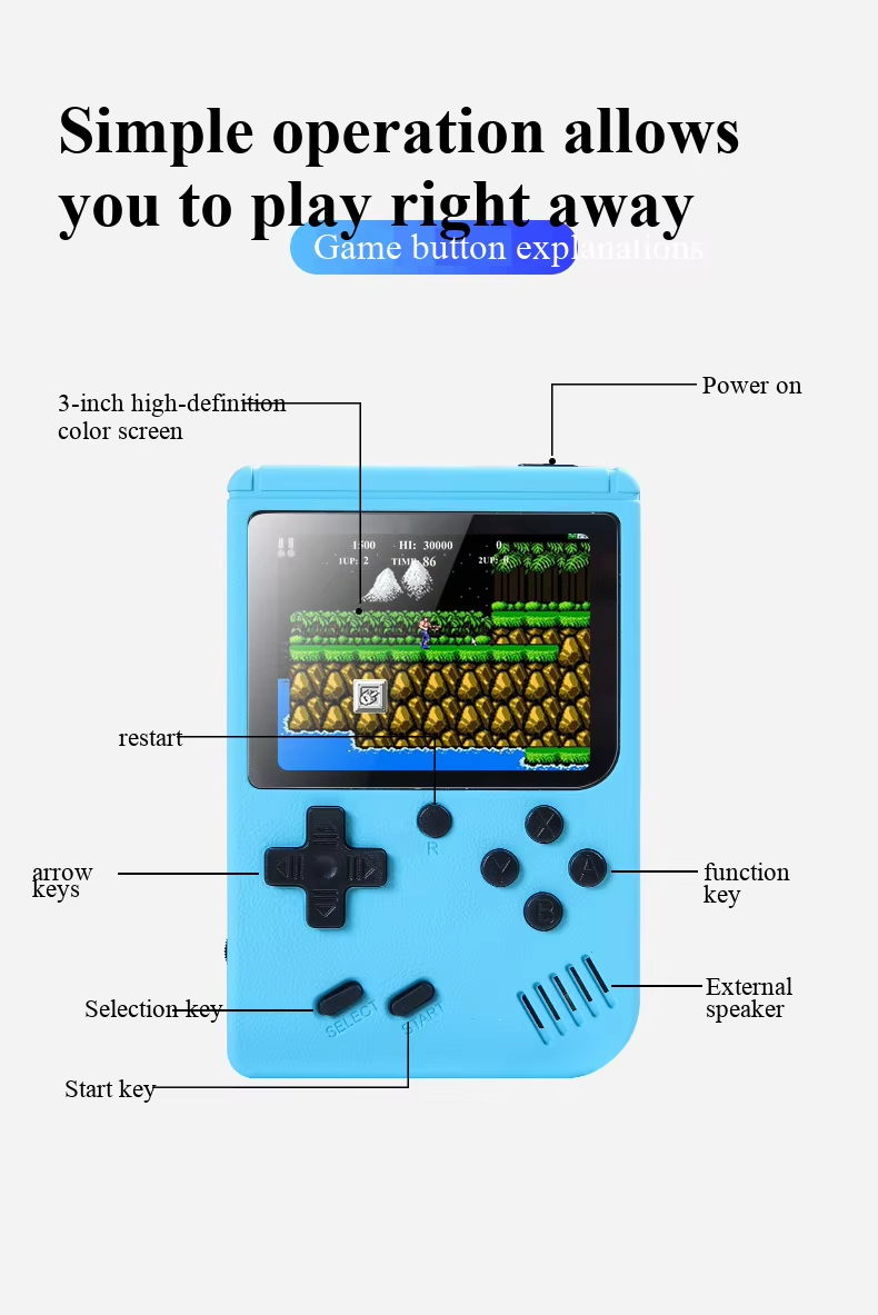 NIEUWE 3 Inch Draagbare Retro  - Retro Gaming Hub recensie en prijs